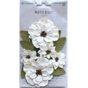 49 & Market Majestic Bouquet Flowers - Ivory 7pc